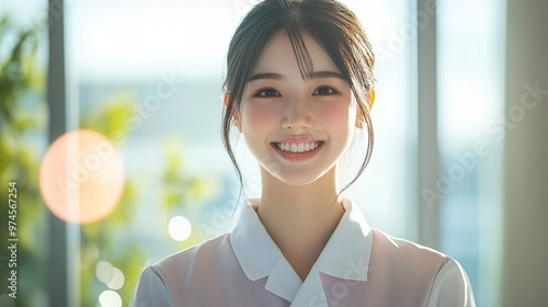 笑顔の女性事務員01