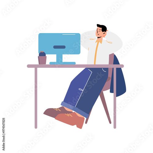 Rest for a while illustration