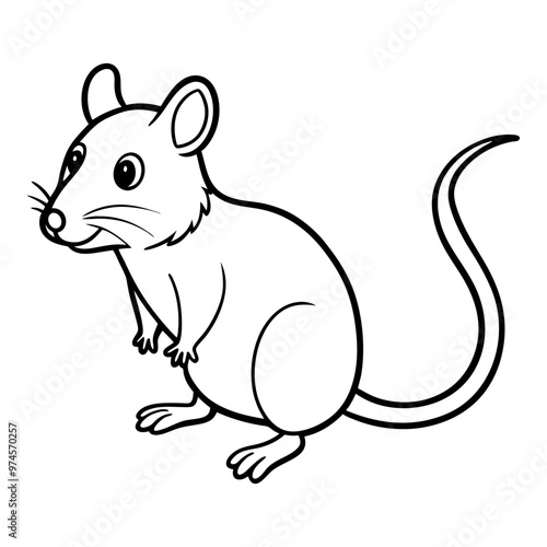 Line art, Silhouettes vector and line cut hand draw illustration black and white background