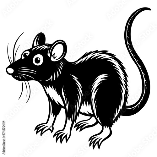 Line art, Silhouettes vector and line cut hand draw illustration black and white background