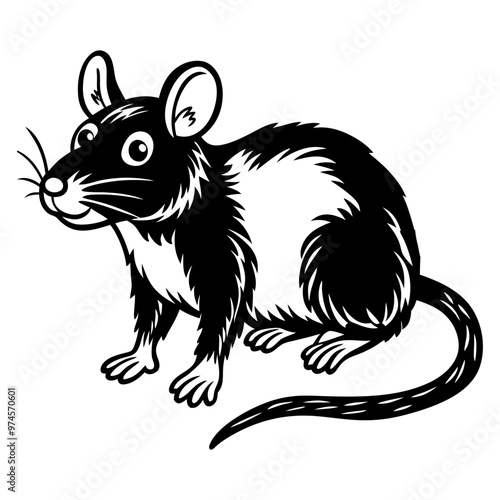Line art, Silhouettes vector and line cut hand draw illustration black and white background