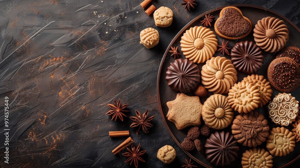 Minimalist Background: Delicious Chocolate Cookie Illustration for Sweet Desserts and Holiday Celebrations
Minimalist Background: Delicious Chocolate Cookie Illustration for Sweet Desserts and Holiday Celebrations
