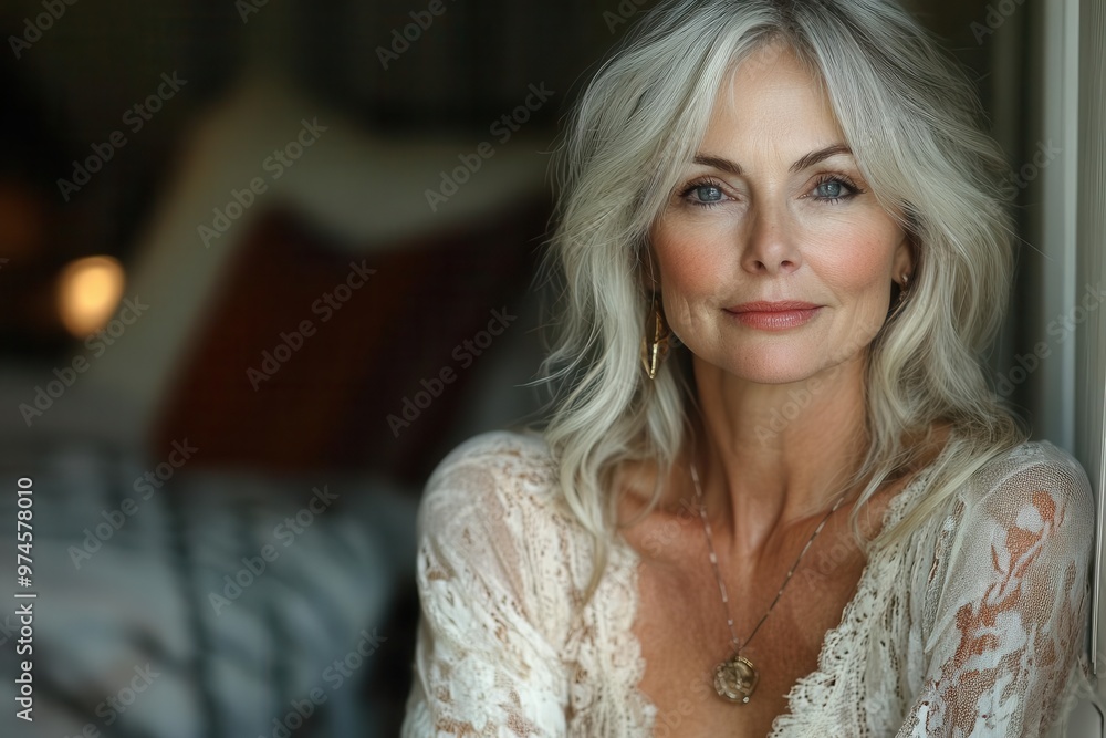 empowering portrait of radiant 50yearold woman in bathroom setting natural beauty confidence in aging soft lighting intimate moment of selfcare routine celebrating wisdom and grace empowering portrait of radiant 50yearold woman in bathroom setting natural beauty confidence in aging soft lighting intimate moment of selfcare routine celebrating wisdom and grace