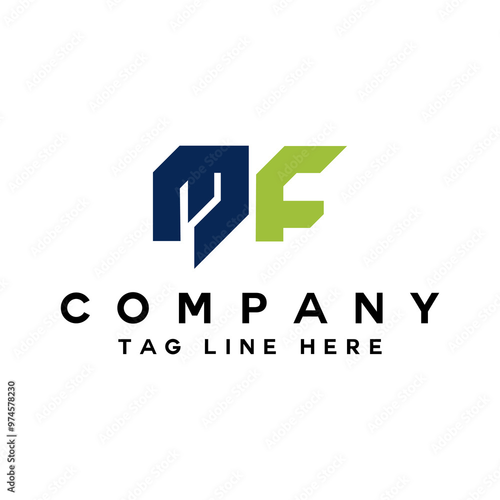 Letter MF logo icon design template elements Letter MF logo icon design template elements