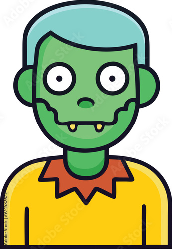 A zombie cartoon vector for Halloween