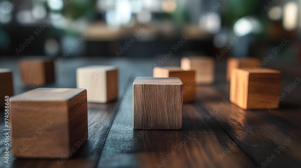 cubos de madera sobre una mesa en diferentes tonos no discriminacion y tolerancia en la sociedad cubos de madera sobre una mesa en diferentes tonos no discriminacion y tolerancia en la sociedad