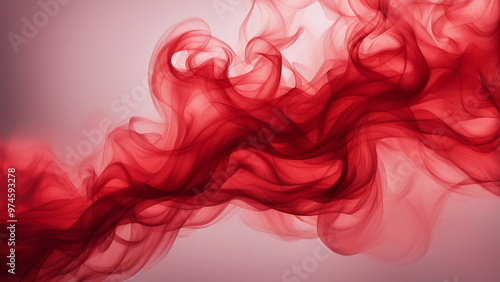 Red Smoke Background, Bloody Smoky Backdrop, Ethereal Wallpaper