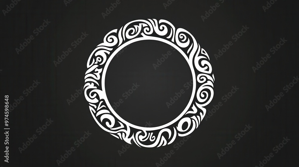 Elegant circular design featuring intricate tribal patterns, perfect for enhancing artistic projects or decorations. Elegant circular design featuring intricate tribal patterns, perfect for enhancing artistic projects or decorations.