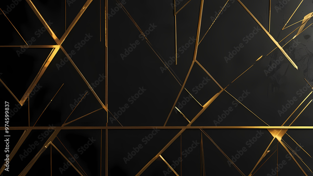 Abstract Black and Gold Geometric Pattern Background Abstract Black and Gold Geometric Pattern Background