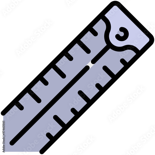 measure filled line icon