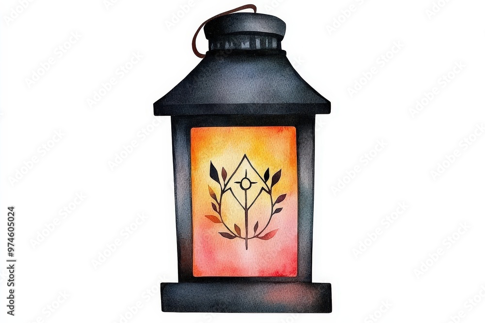 A beautifully designed lantern with an artistic floral motif, radiating warm colors in a cozy ambiance. A beautifully designed lantern with an artistic floral motif, radiating warm colors in a cozy ambiance.