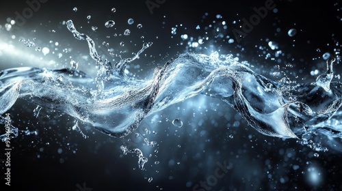 Liquid 3D Fonts: Dynamic Water Splash Effects in AR