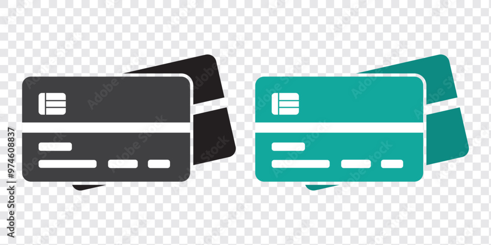 Credit card icon set. Credit card payment icon vector Credit card icon set. Credit card payment icon vector