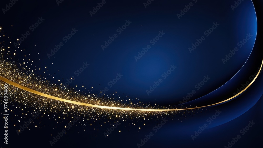 A smooth blue background with golden sparkles, creating a dynamic and elegant visual effect. A smooth blue background with golden sparkles, creating a dynamic and elegant visual effect.