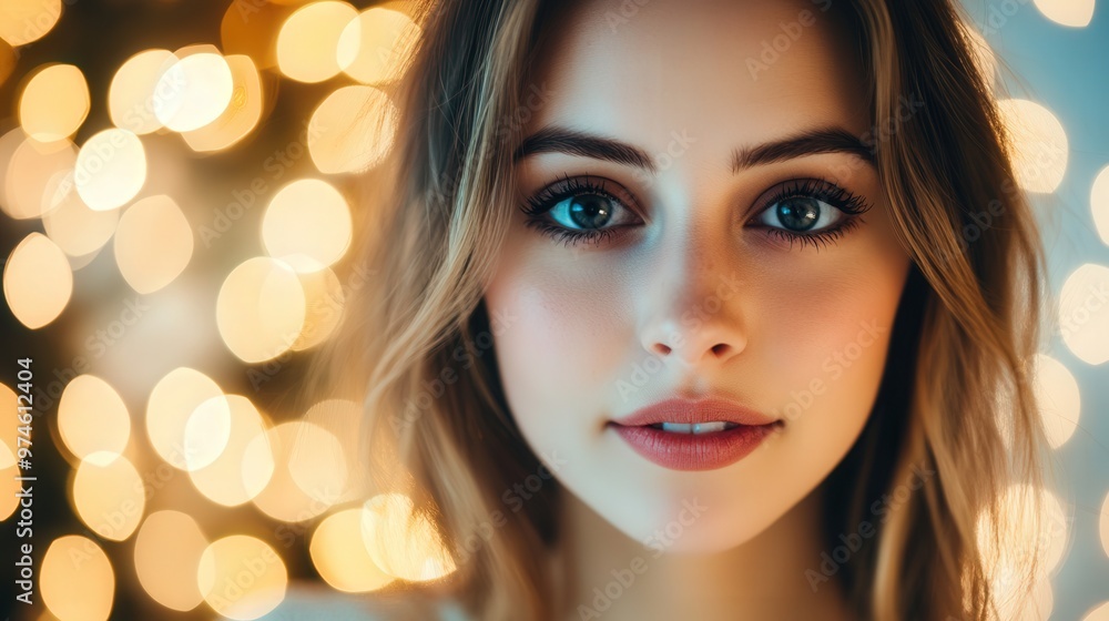 Dreamy Portrait of a Girl with Soft Bokeh Lights in the Background, Capturing a Moment of Wonder and Imagination, Evoking a Sense of Whimsy and Serenity Dreamy Portrait of a Girl with Soft Bokeh Lights in the Background, Capturing a Moment of Wonder and Imagination, Evoking a Sense of Whimsy and Serenity
