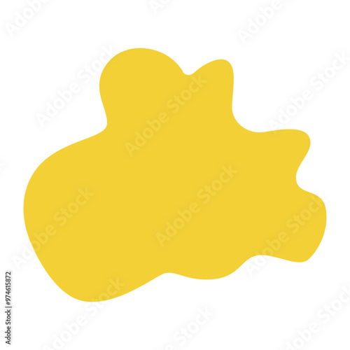 Yellow mottle Abstract irregular