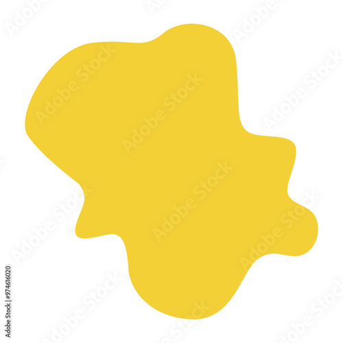 Yellow mottle Abstract irregular