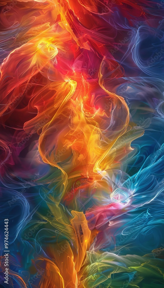 An enchanting abstract artwork capturing the essence of quantum dimensions and infinite realities An enchanting abstract artwork capturing the essence of quantum dimensions and infinite realities