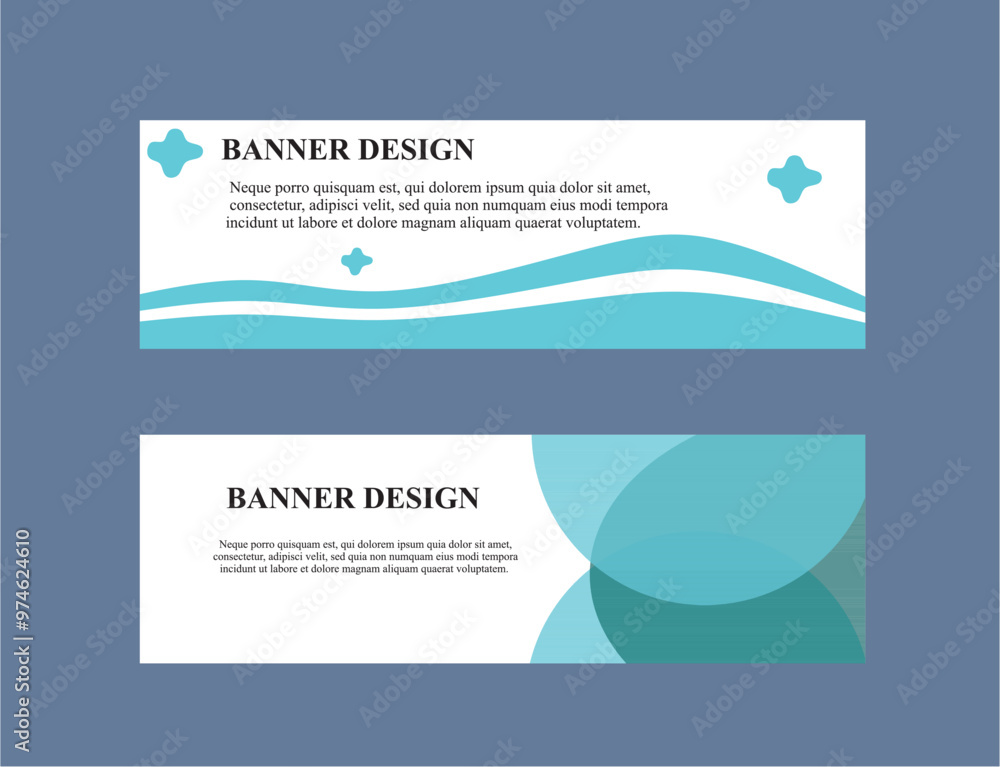 Fototapeta premium Modern Banner Vector