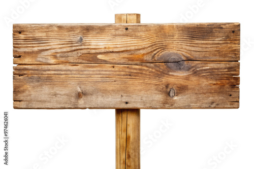 blank wooden sign board