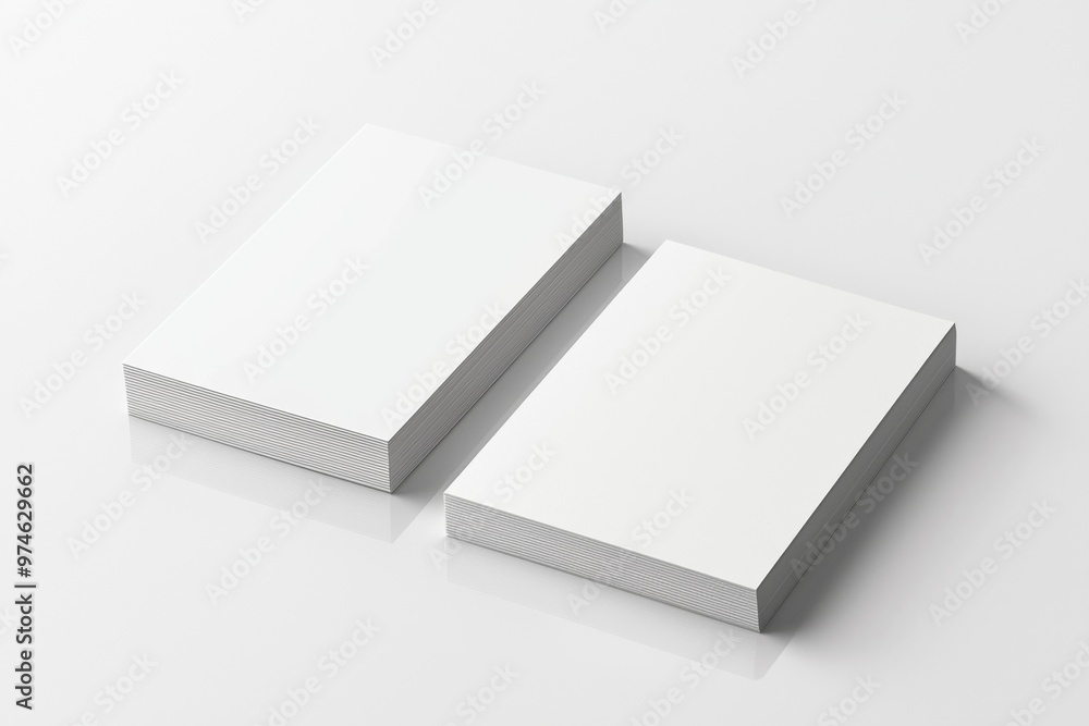 Business Card Mockup on Isolated Background created with Generative AI Business Card Mockup on Isolated Background created with Generative AI