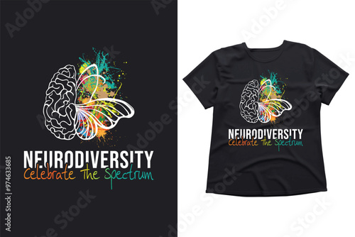 Embrace, Neurodiversity, Celebrate, the Spectrum, butterfly, Autism Awareness Autism Support Shirt, Autism Awareness
