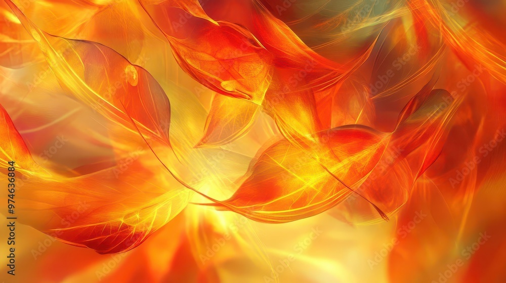 autumnal dreamscape with swirling leaves in rich oranges deep reds and golden yellows abstract background with soft focus and ethereal lighting evoking the essence of fall autumnal dreamscape with swirling leaves in rich oranges deep reds and golden yellows abstract background with soft focus and ethereal lighting evoking the essence of fall