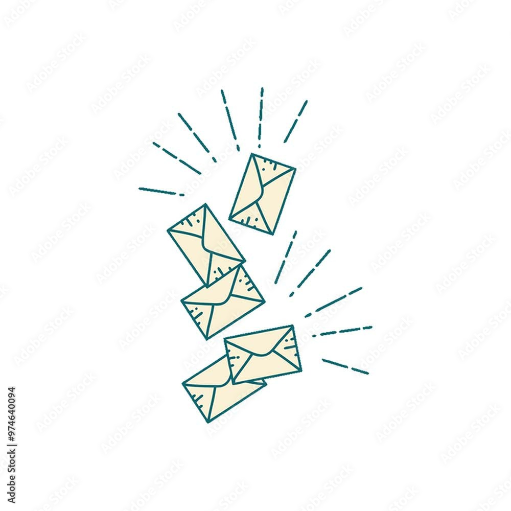 illustration of a traditional tattoo style falling letters illustration of a traditional tattoo style falling letters