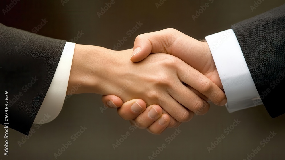 closeup of a professional handshake between a woman and a man in business attire crisp focus on clasped hands symbolizes trust agreement and collaboration closeup of a professional handshake between a woman and a man in business attire crisp focus on clasped hands symbolizes trust agreement and collaboration