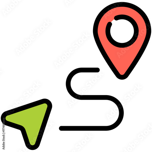 navigator filled line icon