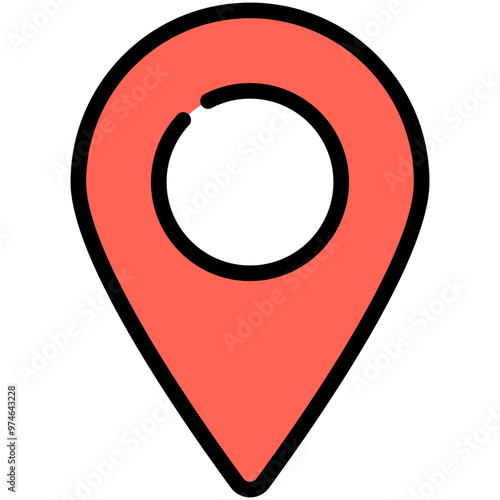 location filled line icon