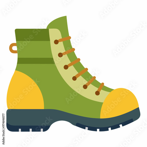 Boots vector on white background