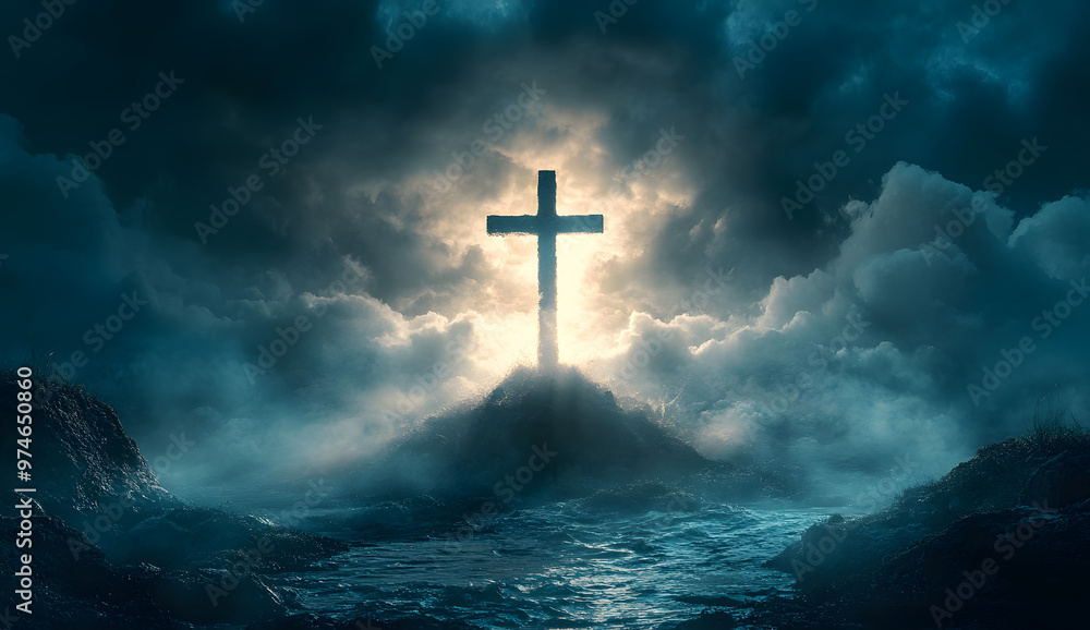 “A Cross Atop a Mountain with Dramatic Clouds in the Sky, Representing Faith and Strength Against Nature’s Vastness”
“A Cross Atop a Mountain with Dramatic Clouds in the Sky, Representing Faith and Strength Against Nature’s Vastness”