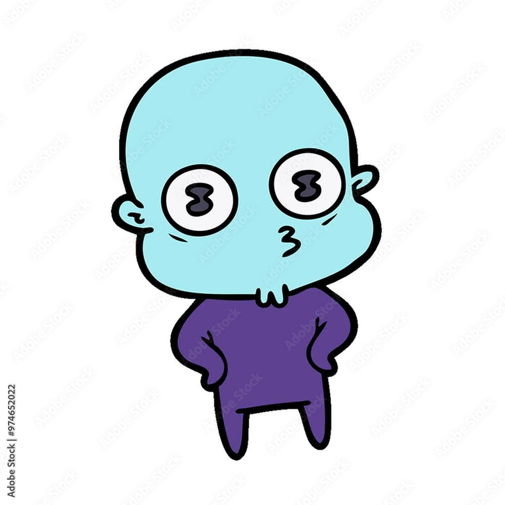 cartoon weird bald spaceman cartoon weird bald spaceman