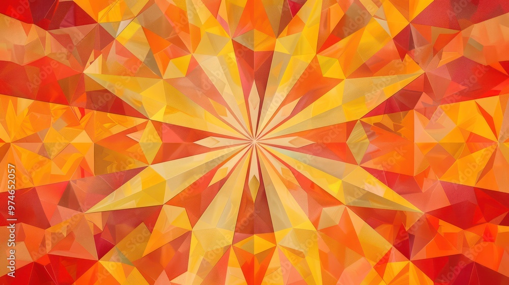 Abstract Geometric Pattern in Warm Colors Abstract Geometric Pattern in Warm Colors
