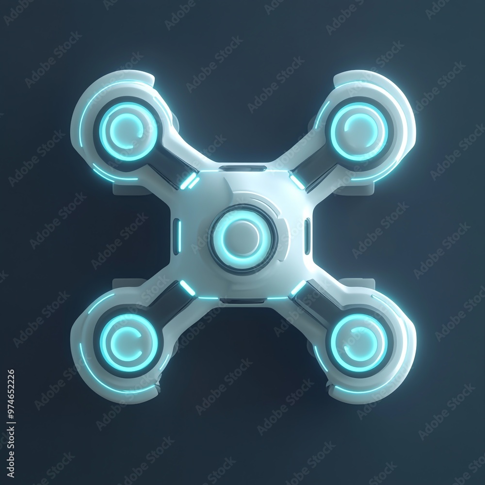 3D Drone Icon: Aerial Vehicle for Photos and More Illustration Logo 3D Drone Icon: Aerial Vehicle for Photos and More Illustration Logo