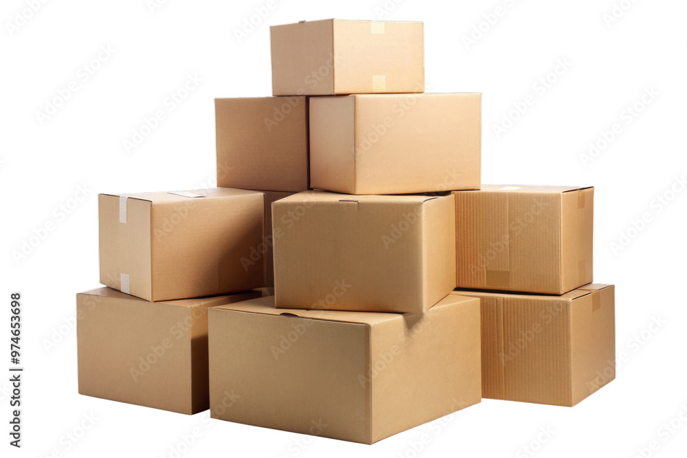 Cardboard Boxes Stacked Cardboard Boxes Stacked