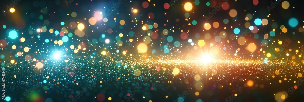A vibrant and colorful bokeh effect with sparkling lights, perfect for backgrounds and festive themes. A vibrant and colorful bokeh effect with sparkling lights, perfect for backgrounds and festive themes.