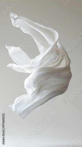 Cloth – Artistic Photo of Flowing Cloth Suspended in Midair Creating a Weightless Appearance