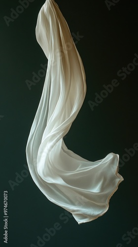 Cloth – Artistic Photo of Flowing Cloth Suspended in Midair Creating a Weightless Appearance