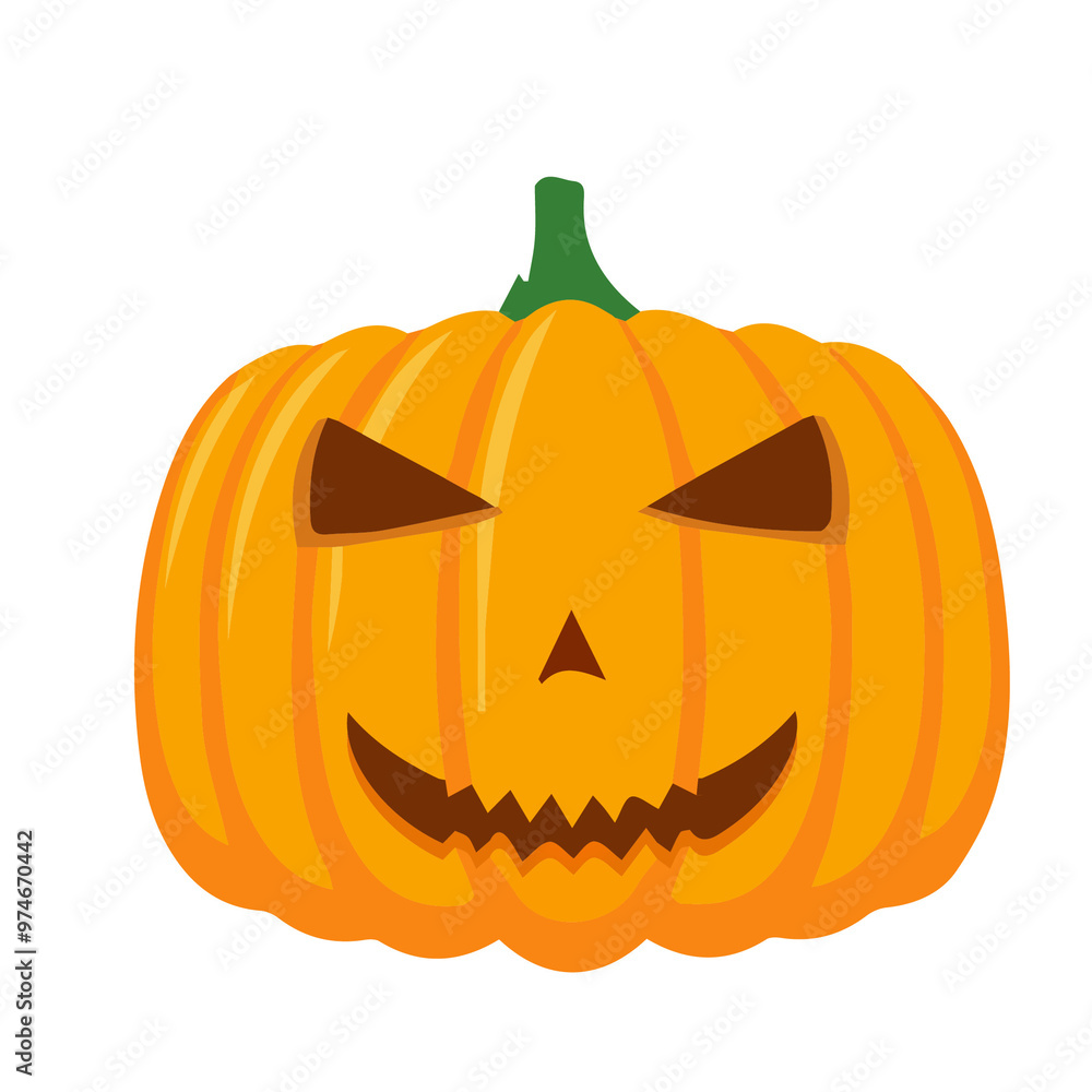 Halloween orange pumpkin illustration. Halloween orange pumpkin illustration.