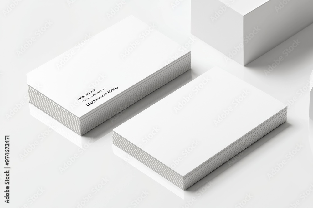 Business Card Mockup on Isolated Background created with Generative AI Business Card Mockup on Isolated Background created with Generative AI
