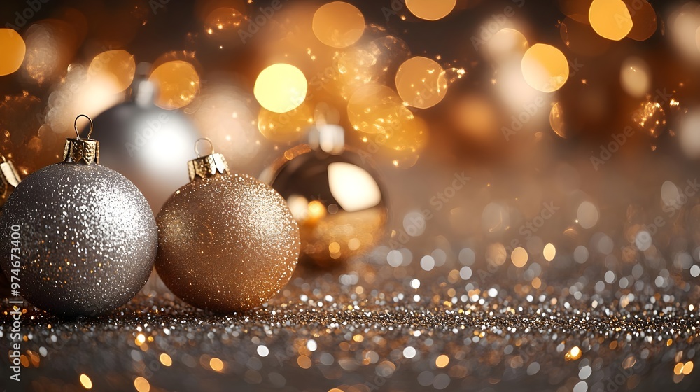 Festive Christmas Ornaments with Glittering Lights Festive Christmas Ornaments with Glittering Lights