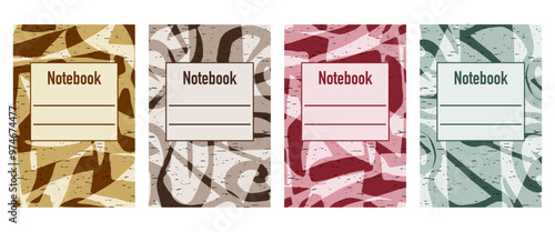 Pattern for notebooks, brochures, book covers, catalogues.