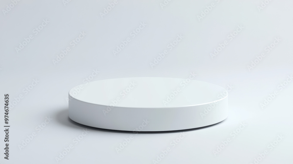 White Round Pedestal. White Round Pedestal.