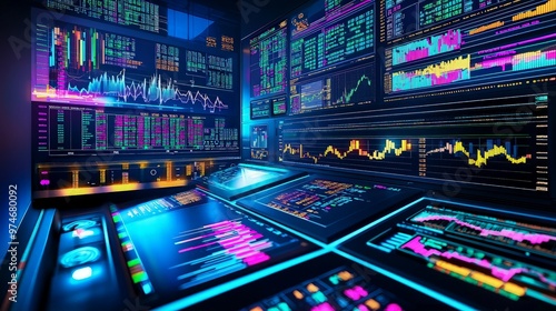 Wallpaper Mural Financial Data Analysis Torontodigital.ca