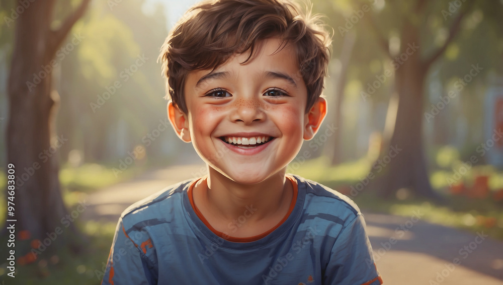 Portrait of a Happy Smiling Boy Portrait of a Happy Smiling Boy