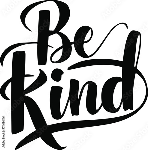 Be kind Typography arts design