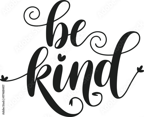 Be kind Typography arts design