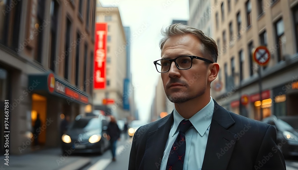 business man walking at city business man walking at city
